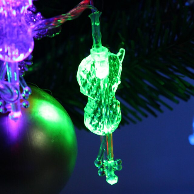  7M 30-LED Violin-Shaped Colorful Light LED Strip Fairy Lamp for Festival Decoration (220V)