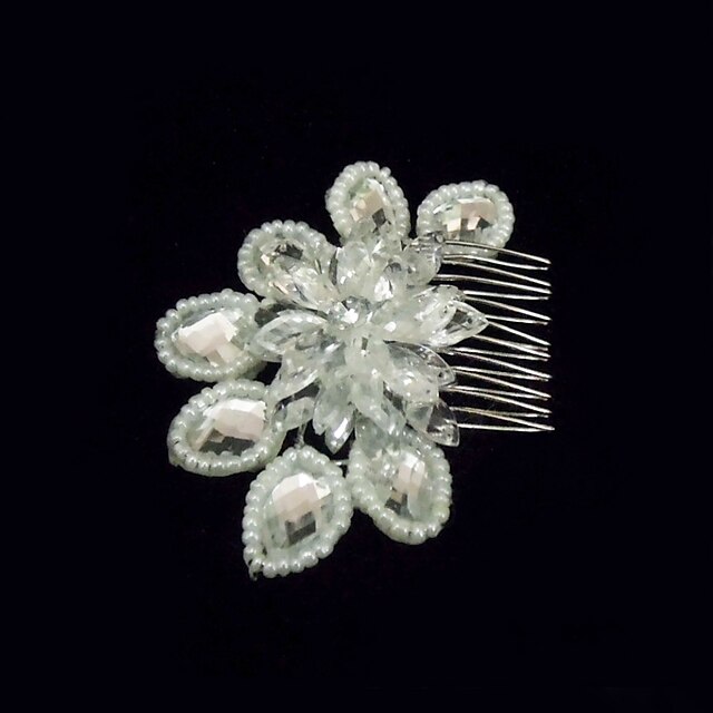  Alloy With Crystal / Imitation Pearl Women's Hair Combs