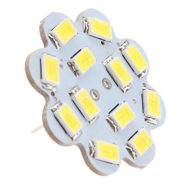  1.5 W Takglödlampa 6000 lm G4 12 LED-pärlor SMD 5630 Naturlig vit 12 V / #