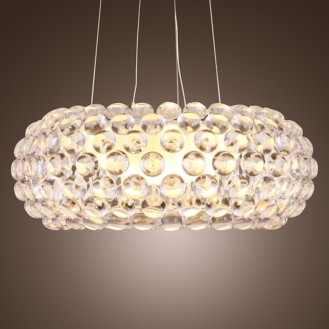  35 cm (14 inch) LED Lampe suspendue Métal Acrylique Cristal Autres Moderne contemporain 110-120V / 220-240V / Chaîne / corde ajustable ou non / Ampoule incluse