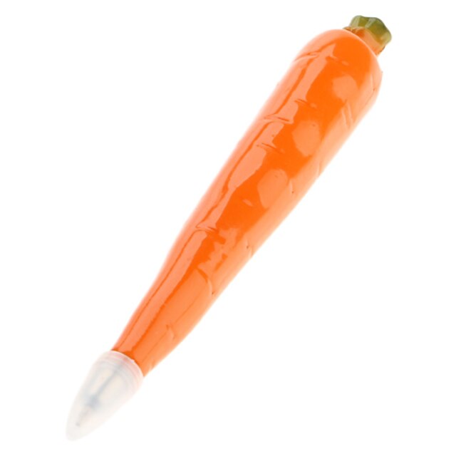  Carrot Shaped Ballpoint Pen with Magnet (Orange)