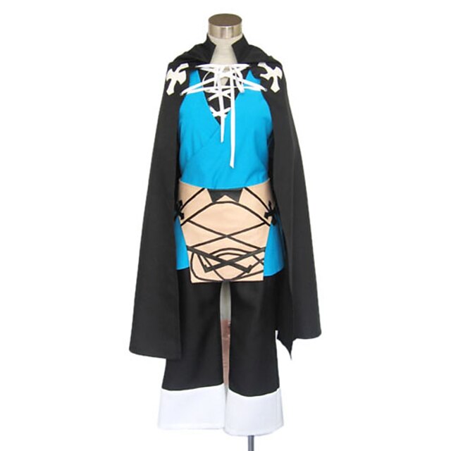  Inspirerad av Utanför gränsen Konoe Video Spel Cosplay-kostymer cosplay Suits / Kimono Lappverk Långärmad Väst Topp Byxor Kostymer