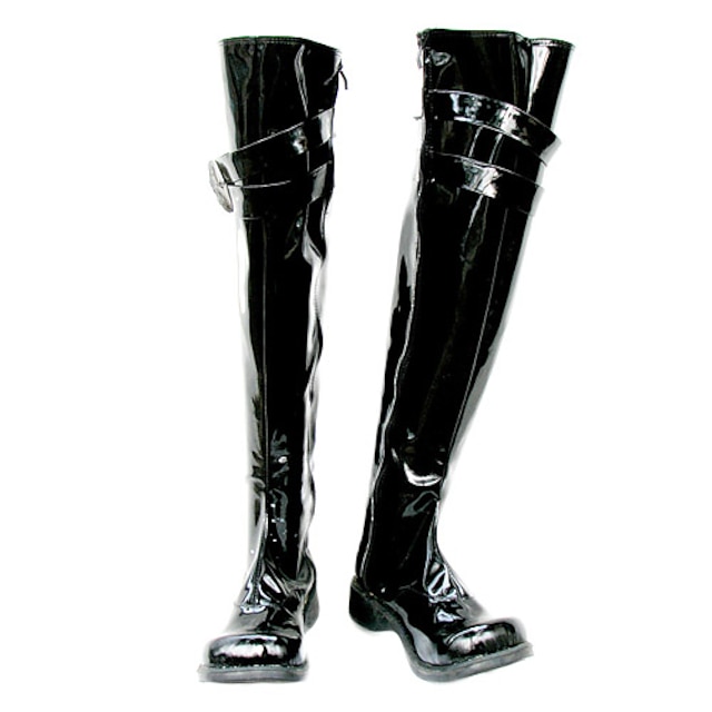  Cosplay Boots Katekyo Hitman Reborn! Mukuro Rokudo Anime Cosplay Shoes PU Leather Men's 855