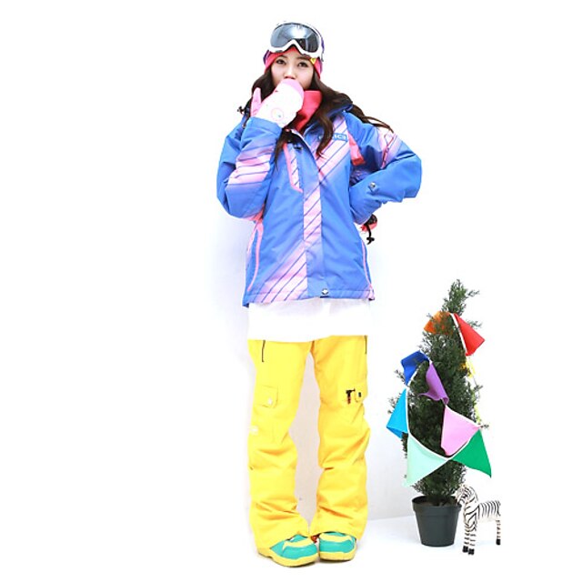  20000mm Waterproof FELICE-KALA Women's Skiing Jacket with Cotton Filler (Multi-color Available)