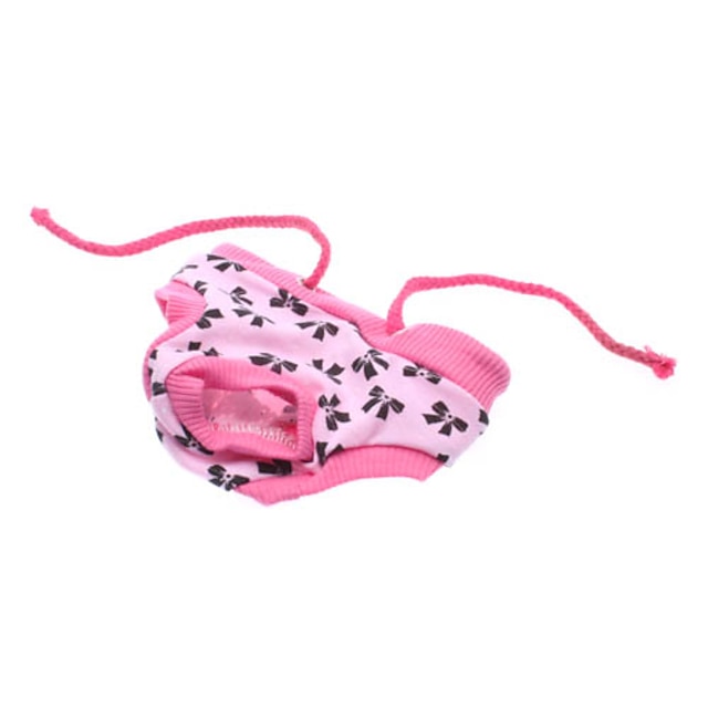  Собака Брюки Бант Одежда для собак Розовый Костюм Хлопок S M L XL