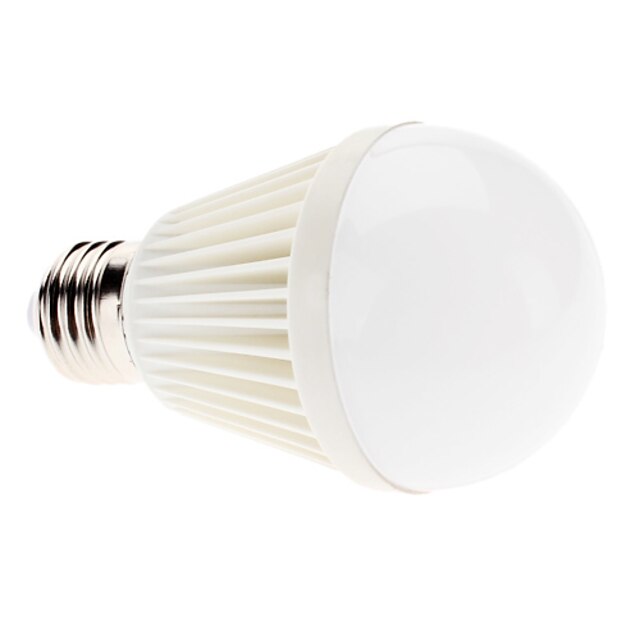  6000 lm E26 / E27 LED-globepærer A60(A19) 9 LED Perler Højeffekts-LED Naturlig hvid 100-240 V