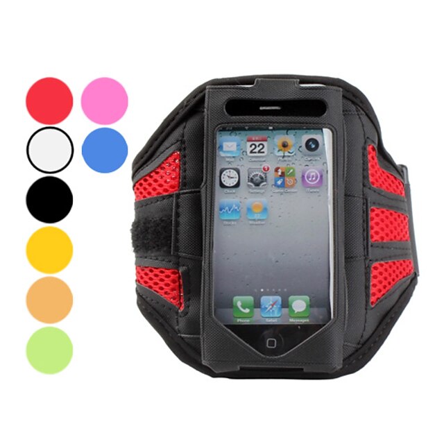  ventilert sports armbånd for iphone 5/5s (assorterte farger)