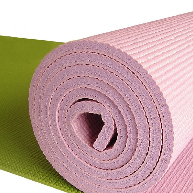  Eco-Friendly PVC Extra Thick Slip Resistant Yoga Pilates Mat (Assorted Colors,183cm,10mm)
