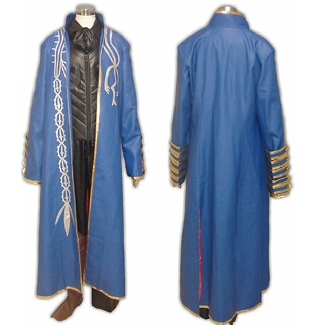  Inspired by Devil May Cry Vergil Video Game Cosplay Costumes Cosplay Suits Patchwork Long Sleeve Coat Vest Pants Costumes