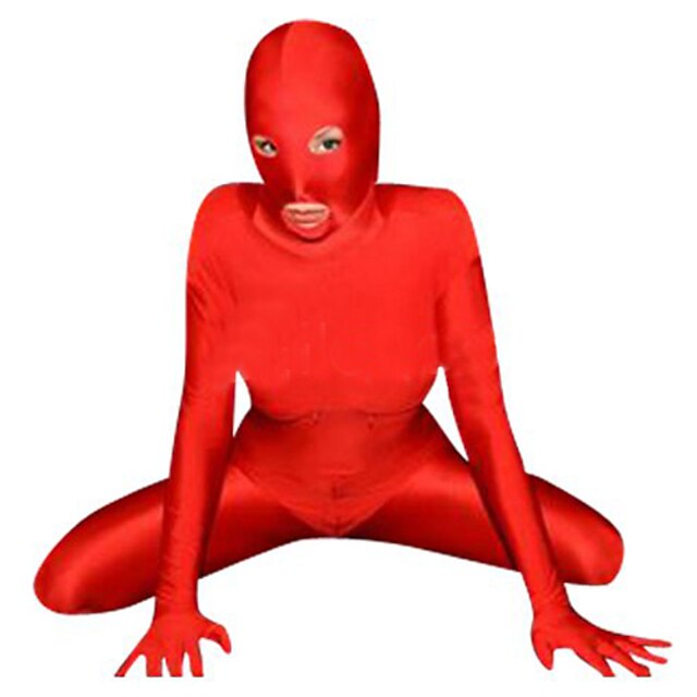  Zentai Dragt Ninja Spandex Heldragt Cosplay Kostumer Ensfarvet Kattedragt Spandex Lycra Unisex Jul / Halloween