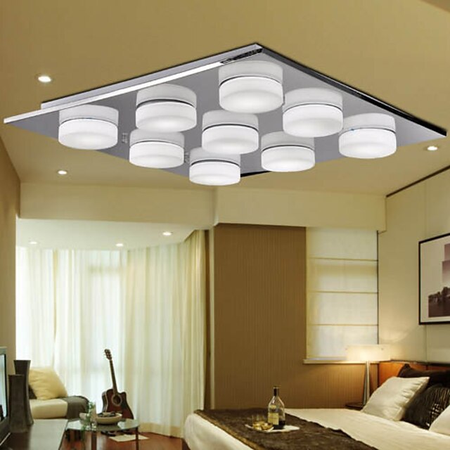  3W Contemporary Glass LED-Deckenleuchte mit 9 Leuchten