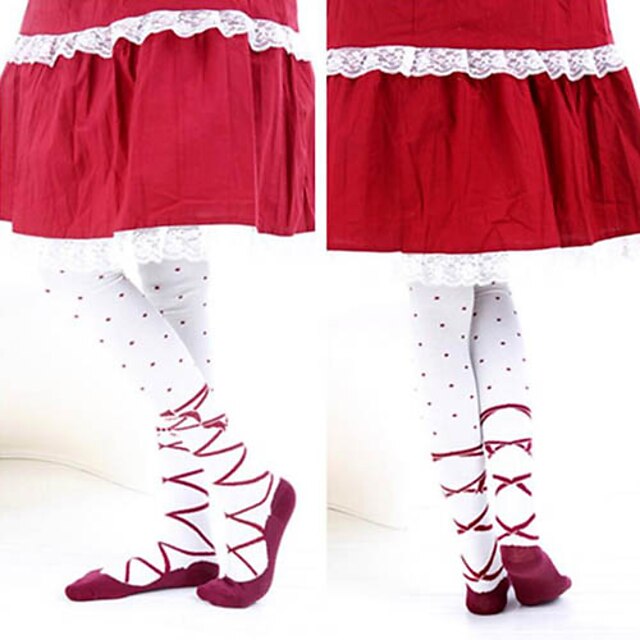  Socks / Long Stockings Sweet Lolita Dress Lolita Sweet Lolita Lolita Women's Lolita Accessories Print Stockings Cotton