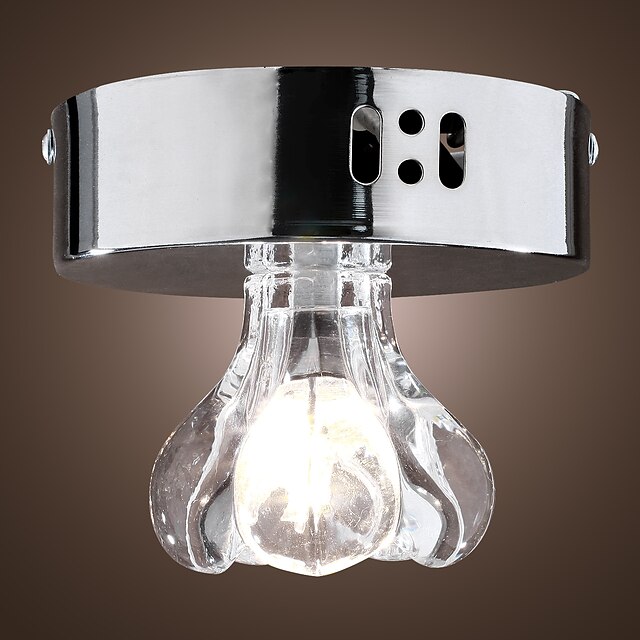  12 cm (5 inch) Crystal / Mini Style / Bulb Included Flush Mount Lights Chrome Modern Contemporary 110-120V / 220-240V / G4