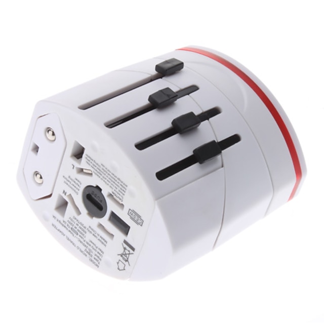  International Travel Adapter With 2 USB Charger High quality, durable for US, EU, UK, AU 160 Countries