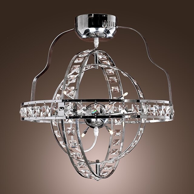 MAISHANG® 55 cm (22 inch) Crystal / Bulb Included Flush Mount Lights Metal Chrome Modern Contemporary 110-120V / 220-240V / G4