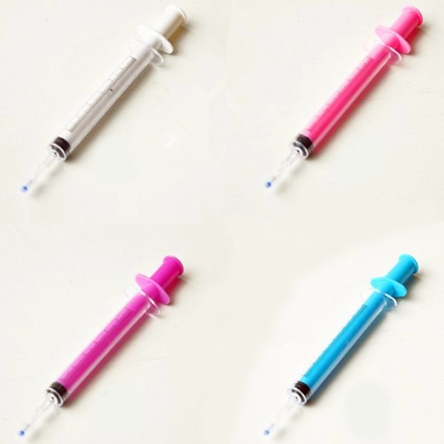  Kuglepen Pen Gel Penne Pen, Plast Sort Blæk Farver For Skoleartikler Kontorartikler Pakke med
