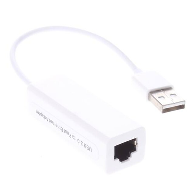  USB 2.0 na LAN Ethernet spojovací kabel 0.1M 