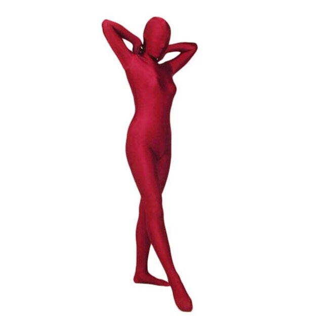  Kostium Zentai Skin Suit Kombinezon zentai Ninja Dla dorosłych Lycra Kostiumy Cosplay Męskie Damskie Solidne kolory Halloween / Wysoka elastyczność