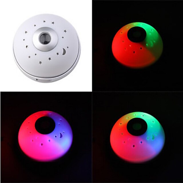  kleur veranderende ster projector led light wekker (3xAAA)