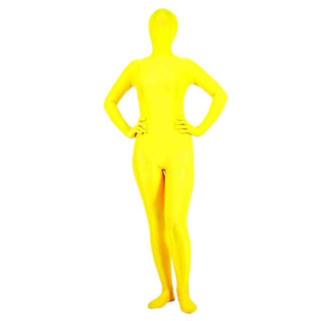  Combinaison Morphsuit Costume de peau Costumes complets Adulte Boas et Plumes Costumes de Cosplay Genre Homme Femme Couleur Pleine Halloween / Collant / Combinaison / Costume Zentai / Costume Zentai