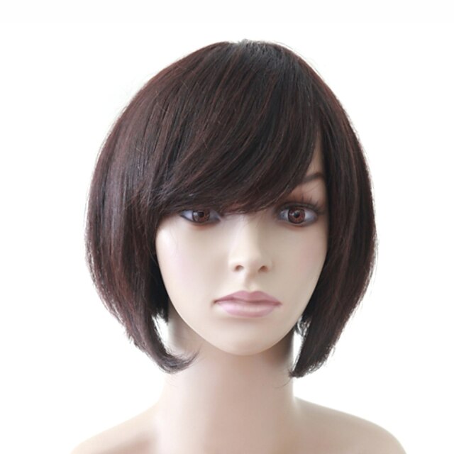  Synthetic Wig / Human Hair Capless Wigs Wavy / Classic Style Layered Haircut Lace Front Wig Synthetic Hair / Human Hair 9 inch Women's Wig