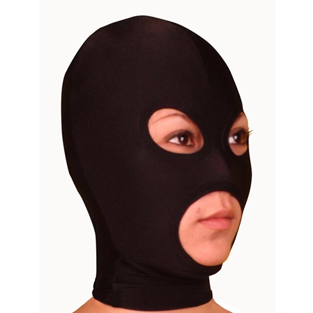  Mask Ninja Zentai Cosplay Costumes Black Solid Colored Mask Lycra Men's Women's Halloween / High Elasticity