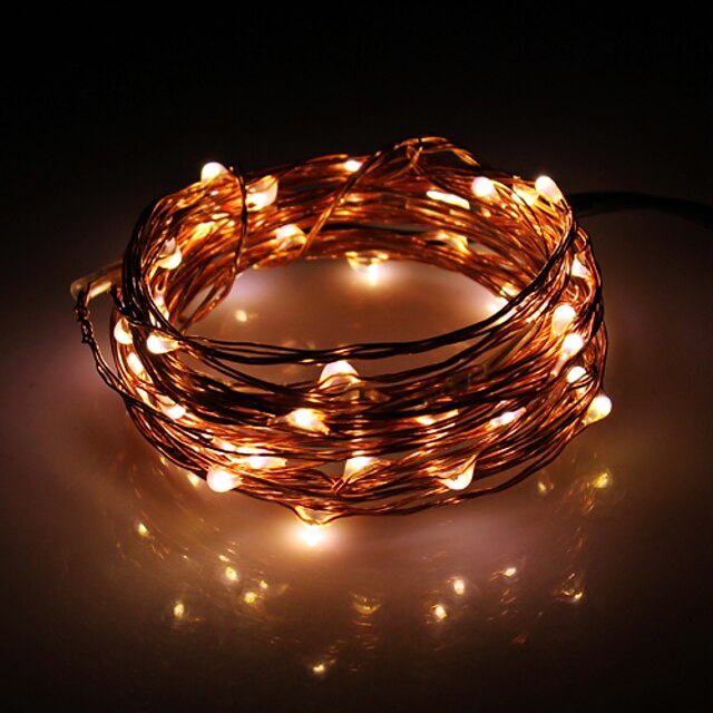  5m Light Sets String Lights 50 LEDs Warm White Cuttable 100-240 V