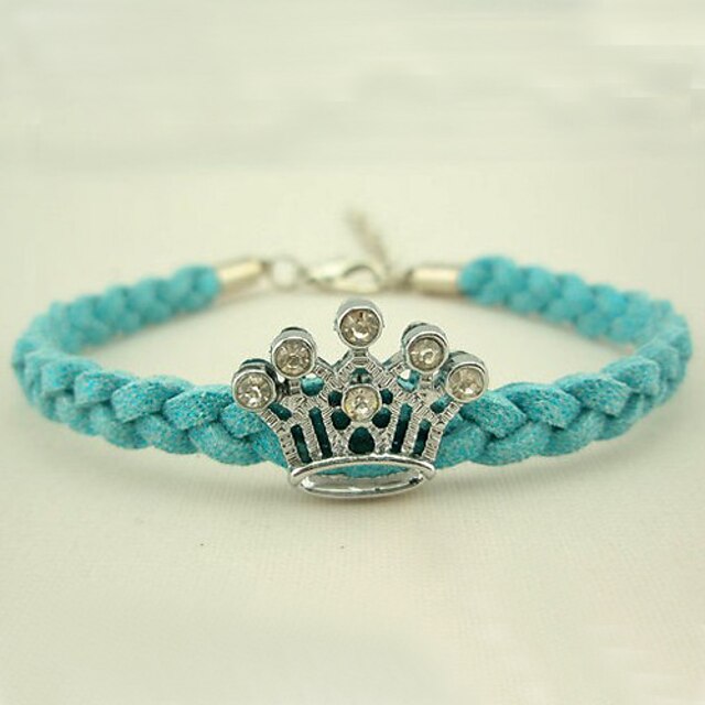  Mujeres Crown Linen Sequin Diamond Flower Bracelet