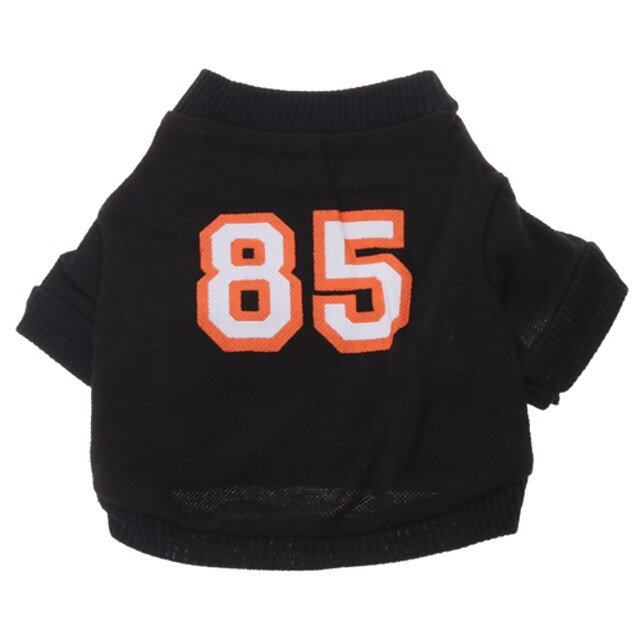  Dog Shirt / T-Shirt Jersey Vest Letter & Number Dog Clothes Puppy Clothes Dog Outfits Breathable Costume for Girl and Boy Dog Cotton