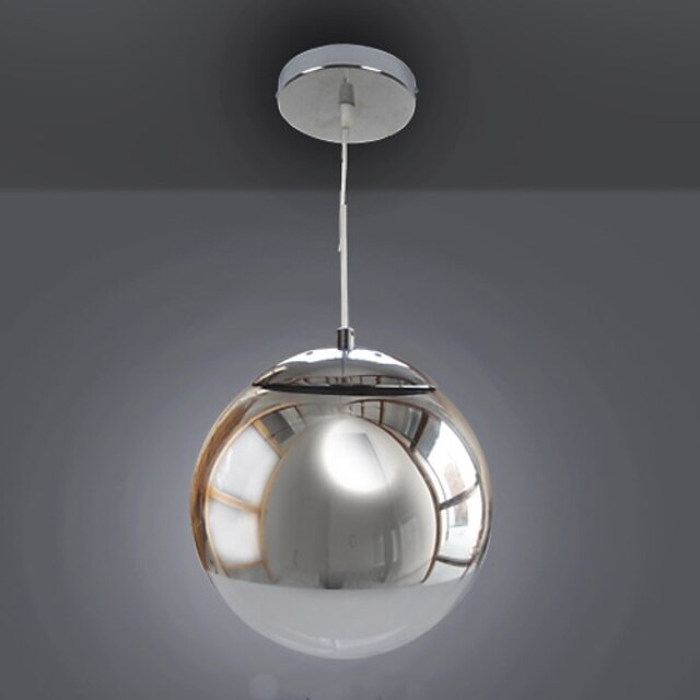  1 luz maishang® globo de luz pendente de estilo mini de 25 cm (10 pol.) Galvanizado moderno contemporâneo 110-120v / 220-240v