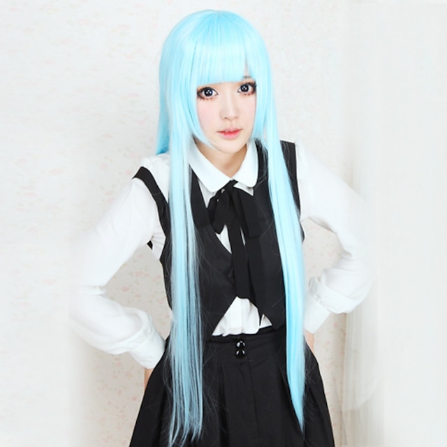  Cosplay Wigs Cosplay Kuroko Tetsuya Anime Cosplay Wigs 100 CM Heat Resistant Fiber Women's