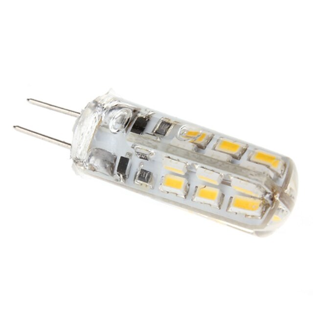 1.5 W LED-maïslampen 110-130 lm G4 T 24 LED-kralen Warm wit 12 V / # / CE