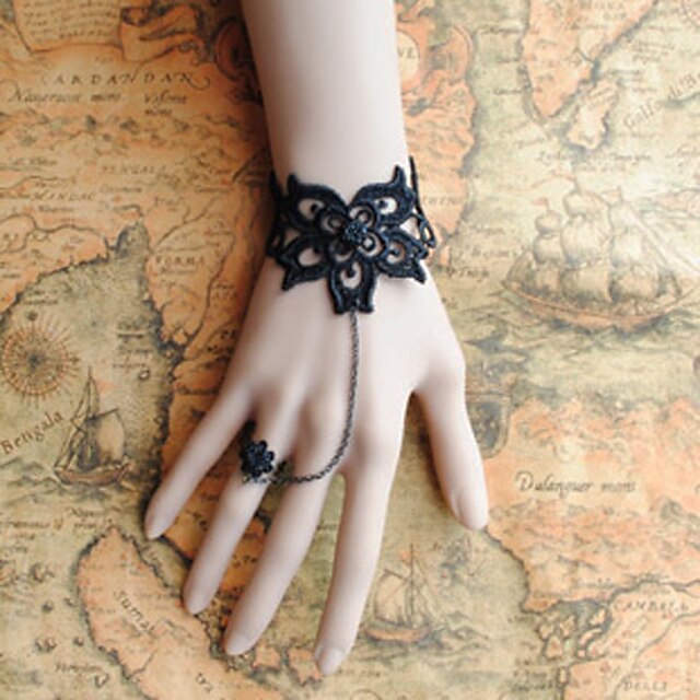  Damen Vintage Rose Armband (Incl.Ring)
