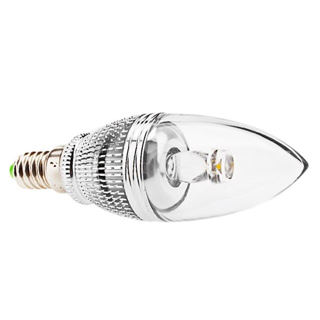  E14 led vela luzes c35 1 alta potência led 240lm quente branco 3000k dimmable ac 85-265v