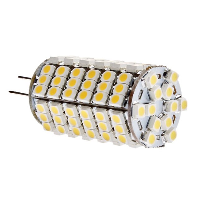  1pc 2 W 3000 lm G4 LED-kornpærer T 120 LED perler SMD 3528 Varm hvit 12 V / #