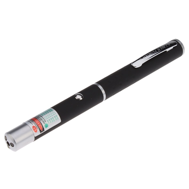 Pen Shaped 1mW 532nm Green Laser Pointer + White Light LED Flashlight ...