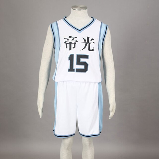  Inspireret af Kuroko no Basket Kagami Taiga Anime Cosplay Kostumer Japansk Cosplay Kostumer Trykt mønster Uden ærmer 背心 Shorts Til Herre