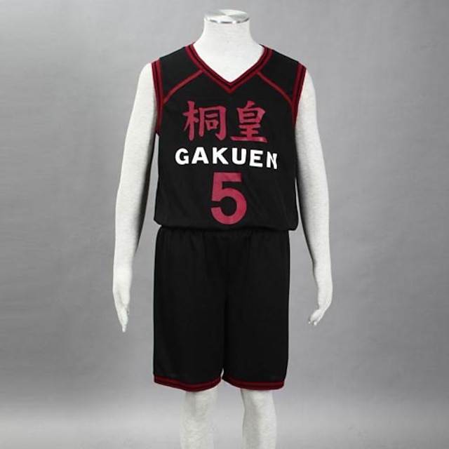  Inspired by Kuroko no Basket Aomine Daiki Anime Cosplay Costumes Cosplay Suits Print Sleeveless Vest / Shorts For Men's