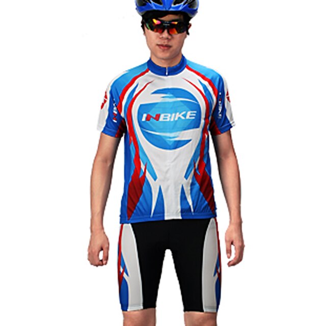  Men's Short Sleeves Bike Clothing Suits, Quick Dry, Breathable
