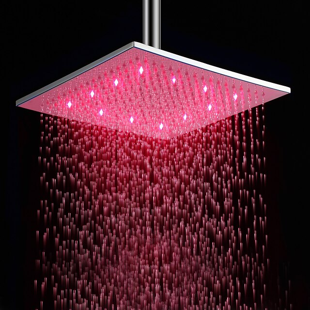  Moderna Chuveiro Tipo Chuva Cromado Característica - Efeito Chuva / LED, Lavar a cabeça