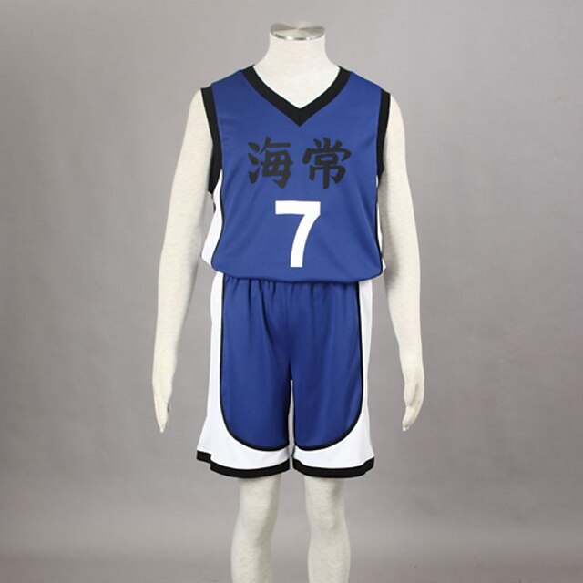 Inspired by Kuroko no Basket Kise Ryota Anime Cosplay Costumes Japanese Cosplay Suits Print Sleeveless Vest Shorts For Men's