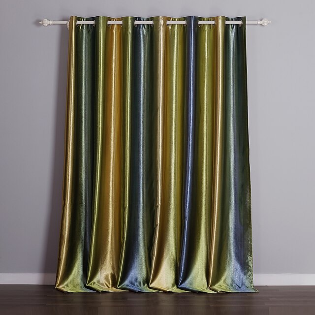 Curtains Drapes Woonkamer Gestreept 100% Polyester / Polyester Print