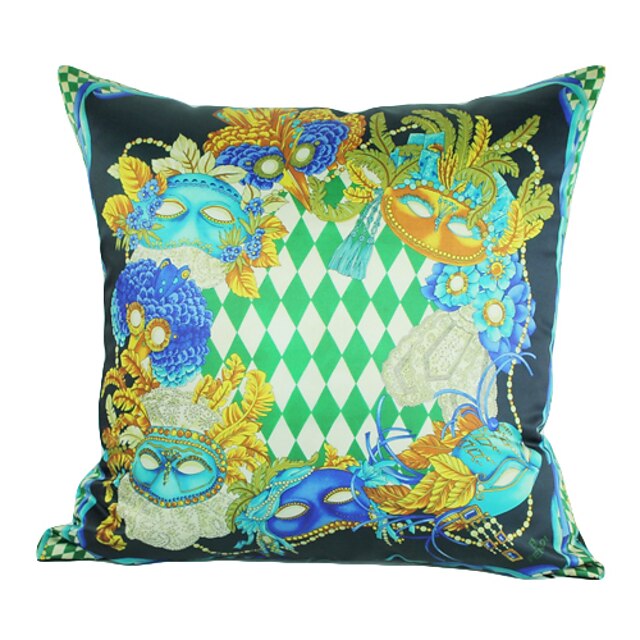  Masque de Venise Coussin décoratif en polyester