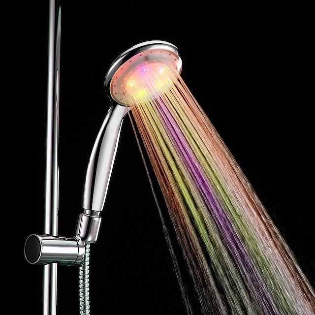  Contemporary Hand Shower Chrome Feature - LED, Shower Head