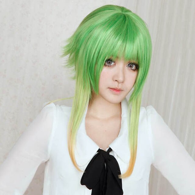  Cosplay Wigs Vocaloid Gumi Anime / Video Games Cosplay Wigs 18 inch Heat Resistant Fiber Women's Halloween Wigs