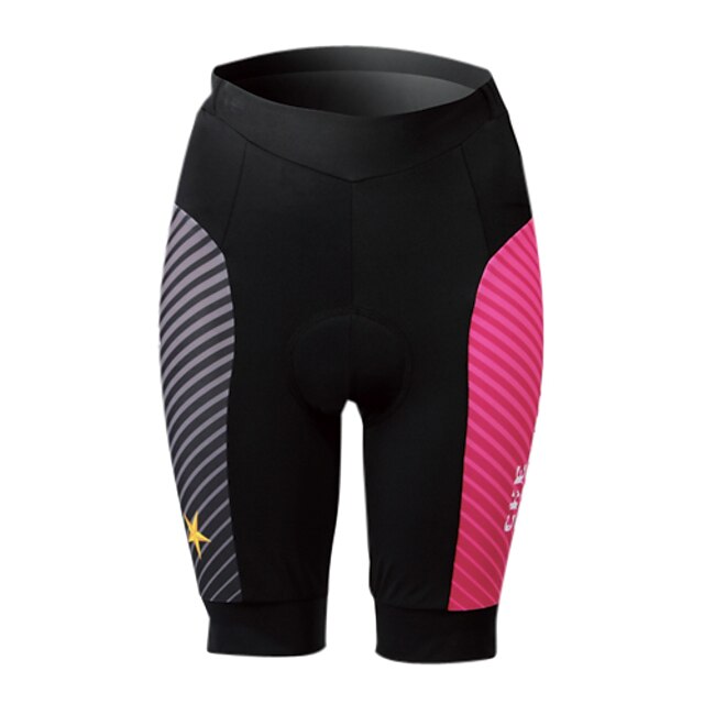  SPAKCT Women's Cycling Padded Shorts - Pink Bike Shorts, 3D Pad, Quick Dry, Breathable, Reflective Strips, Spring Summer, Spandex
