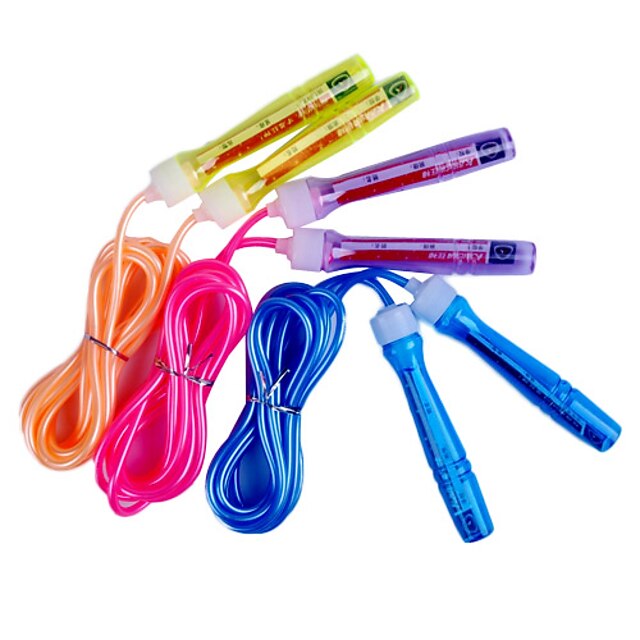  Plastic Handle PVC Adjustable Skipping Rope within a Signature Card (Assorted Colors,3M)