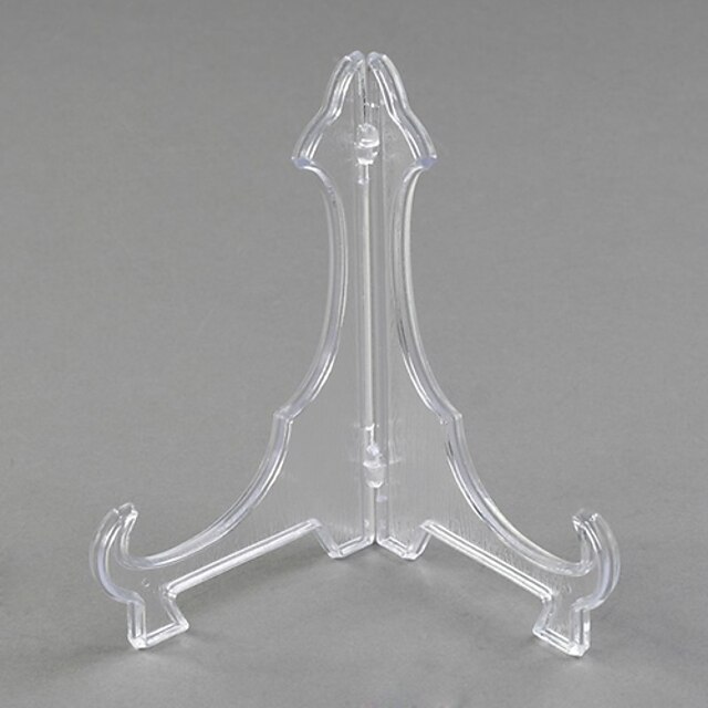  9pcs Set Clear Acrylic Plate Display Easel Stand Holders