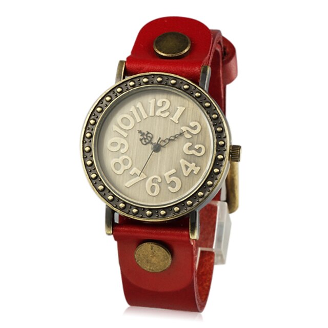  Women's Fashion Watch Band Wrist Watch Red / Orange / Brown