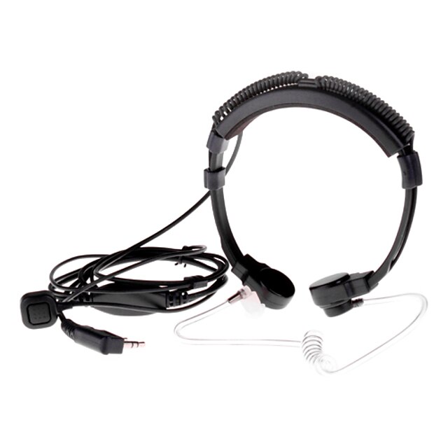  Casque de communication avec la gorge à l'oreille des écouteurs design spécial pour talkie-walkie